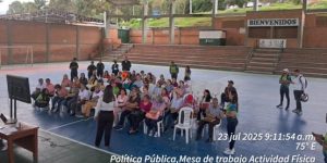 Mesa #22: Lideres de los grupos de actividad física - 23 de julio /25- Coliseo Coburgo.  Fuente propia.