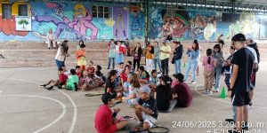 Mesa #7: Niños, adolescentes y padres de familia escuela de Futsal-Baloncesto-Tenis de campo-Badminton -18 de junio/25- Coliseo La Macarena. Fuente propia.
